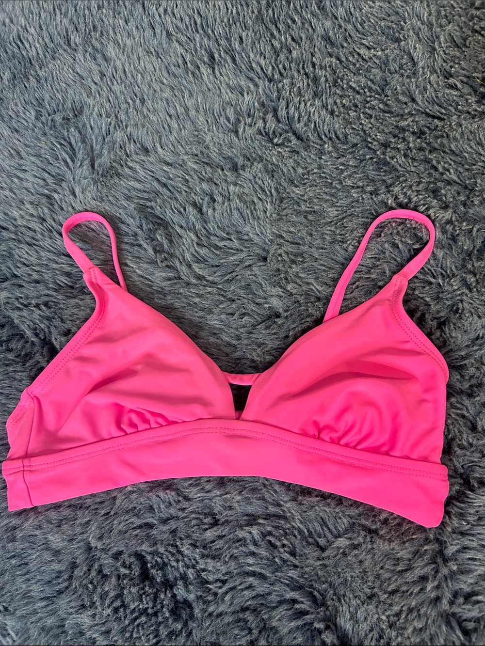 No Boundaries Hot Pink Bralette Bikini Top